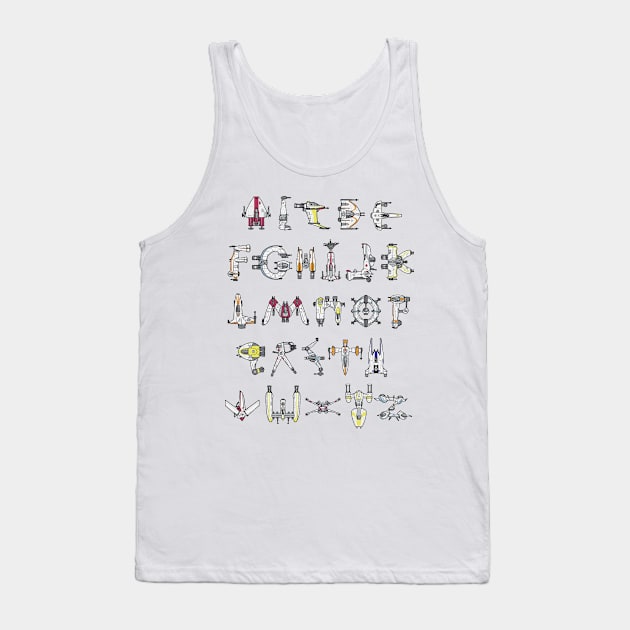 Starfighters A to Z Tank Top by robbielee